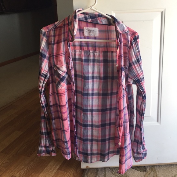 Aeropostale Tops - Aeropostale Plaid Lightweight shirt 🌻3/$24